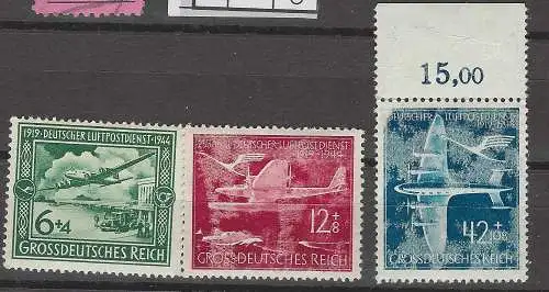 Deutsches Reich 1944 Nr 866 867 868 Neuwertig