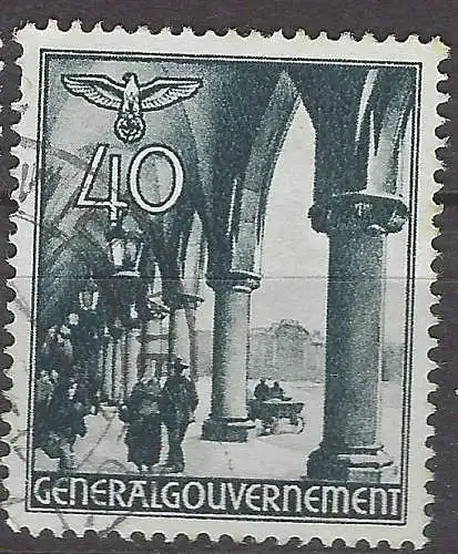 Generalgouvernement 1940 Nr 47 Gestempelt (Posten)