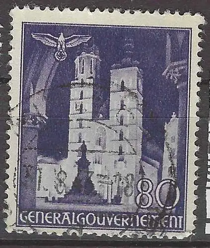 Generalgouvernement 1940 Nr 50 Gestempelt (Posten)