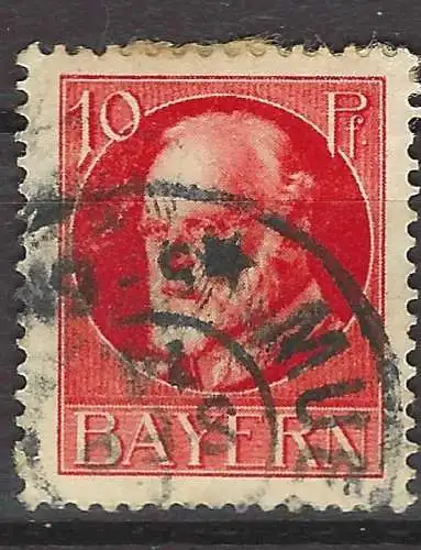 Altdeutschland Bayern 1916 Nr 114 Falz / Gummimängel / *