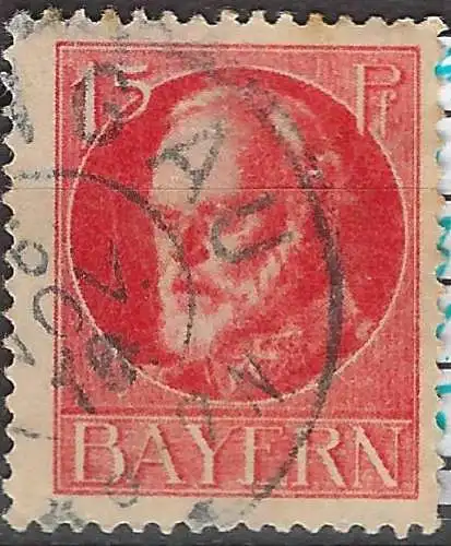 Altdeutschland Bayern 1916 Nr 115 Falz / Gummimängel / *
