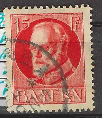Altdeutschland Bayern 1916 Nr 115 Falz / Gummimängel / *