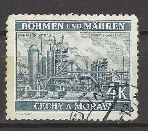 Bes. 2. Wk. Böhmen/M. 1939 Nr 34 Gestempelt (Posten)