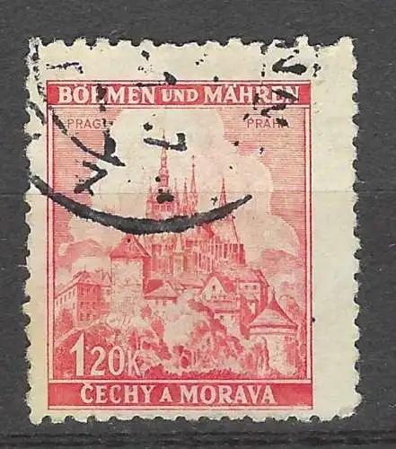Bes. 2. Wk. Böhmen/M. 1942 Nr 68 Gestempelt (Posten)