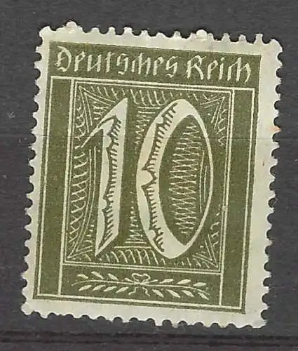 Deutsches Reich 1921 Nr 159 Falz / Gummimängel / *