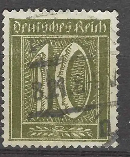 Deutsches Reich 1921 Nr 159 Rundstempel (Datum und/oder Ort klar)
