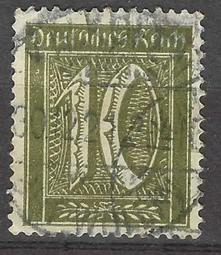 Deutsches Reich 1921 Nr 159 Rundstempel (Datum und/oder Ort klar)