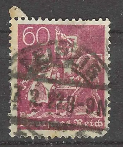 Deutsches Reich 1921 Nr 165 Zentraler Rund / Vollstempel Rundstempel (Datum und/oder Ort klar)