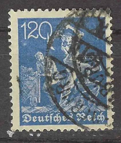 Deutsches Reich 1921 Nr 168 Rundstempel (Datum und/oder Ort klar)