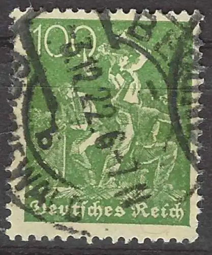 Deutsches Reich 1922 Nr 187 Rundstempel (Datum und/oder Ort klar) Zentraler Rund / Vollstempel