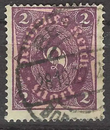 Deutsches Reich 1922 Nr 191 Gebraucht Rundstempel (Datum und/oder Ort klar)