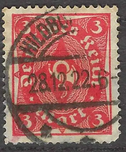 Deutsches Reich 1922 Nr 225 Rundstempel (Datum und/oder Ort klar) Falz / Gummimängel / *