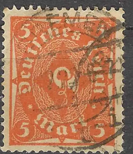 Deutsches Reich 1922 Nr 227 Ohne Gummierung (*)