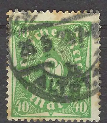 Deutsches Reich 1922 Nr 232P Ohne Gummierung (*) Rundstempel (Datum und/oder Ort klar) Falz / Gummimängel / *