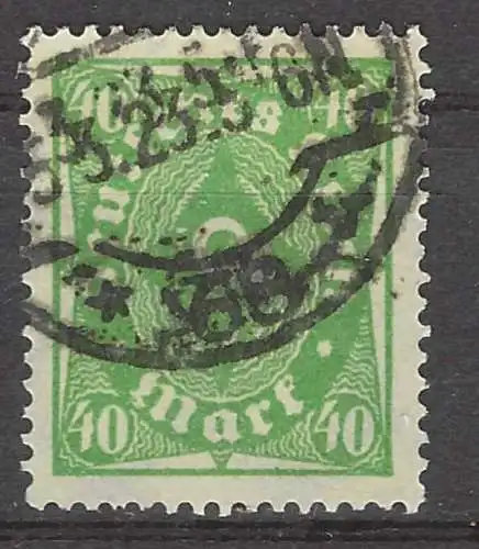Deutsches Reich 1922 Nr 232P Ohne Gummierung (*) Rundstempel (Datum und/oder Ort klar)