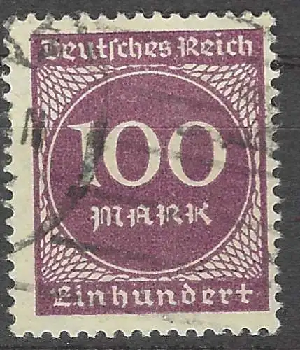 Deutsches Reich 1923 Nr 268 Ohne Gummierung (*)