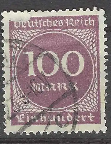 Deutsches Reich 1923 Nr 268 Ohne Gummierung (*)