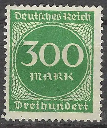 Deutsches Reich 1923 Nr 270 Ohne Gummierung (*)
