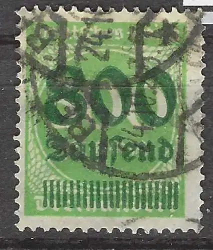 Deutsches Reich 1923 Nr 304 Rundstempel (Datum und/oder Ort klar) Ohne Gummierung (*)