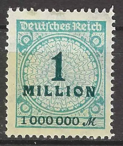 Deutsches Reich 1923 Nr 314A Ohne Gummierung (*)