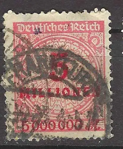 Deutsches Reich 1923 Nr 317A Ohne Gummierung (*)