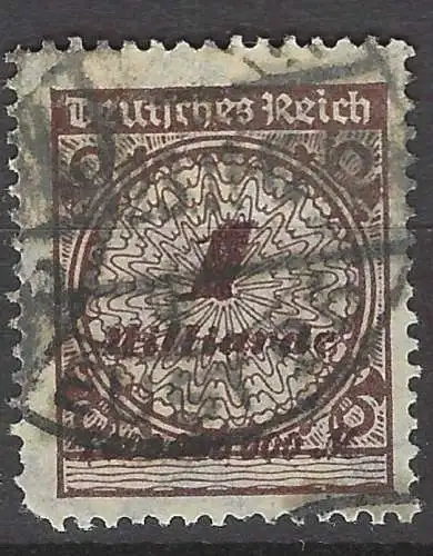 Deutsches Reich 1923 Nr 325 Ohne Gummierung (*)