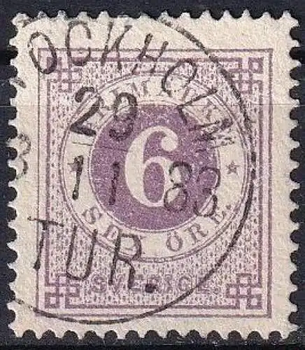 SCHWEDEN 1878 Mi-Nr. 20 B o used
