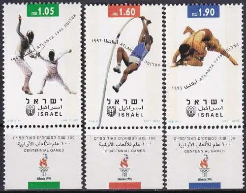 ISRAEL 1996 Mi-Nr. 1397/99 ** MNH