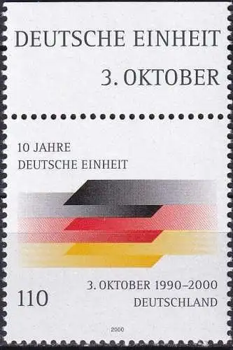 DEUTSCHLAND 2000 Mi-Nr. 2142 ** MNH