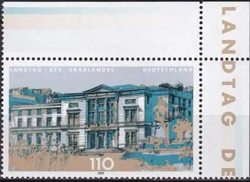 DEUTSCHLAND 2000 Mi-Nr. 2153 Eckrand ** MNH
