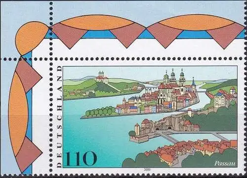 DEUTSCHLAND 2000 Mi-Nr. 2103 Eckrand ** MNH