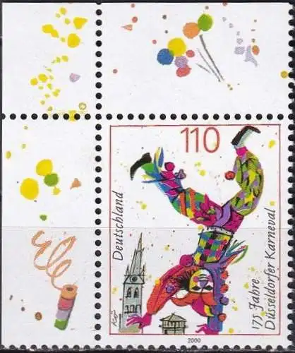 DEUTSCHLAND 2000 Mi-Nr. 2099 Eckrand ** MNH
