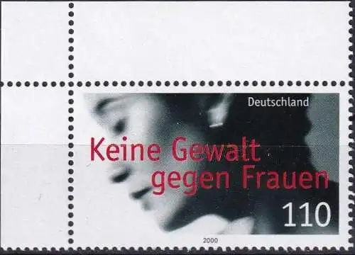 DEUTSCHLAND 2000 Mi-Nr. 2093 Eckrand ** MNH