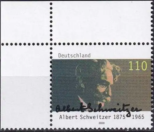 DEUTSCHLAND 2000 Mi-Nr. 2090 Eckrand ** MNH