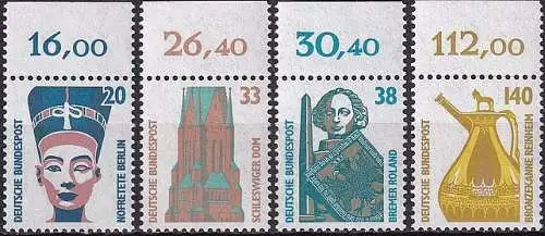 DEUTSCHLAND 1989 Mi-Nr. 1398/01 A Oberrand ** MNH