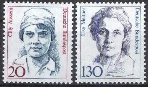 DEUTSCHLAND 1988 Mi-Nr. 1365/66 ** MNH