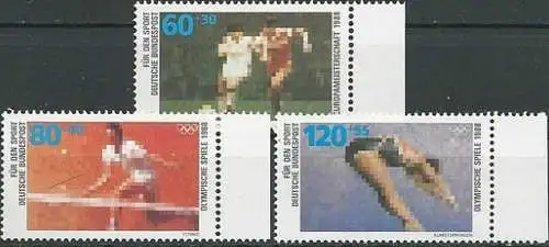 DEUTSCHLAND 1988 Mi-Nr. 1353/55 ** MNH