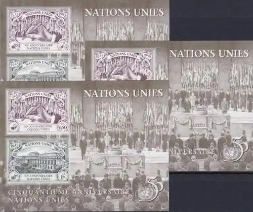 UNO GENF 1995 Mi-Nr. Block 7 3 Stück ** MNH