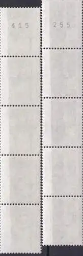 DEUTSCHLAND 1989 Mi-Nr. 1406/07 R 5er Streifen ** MNH