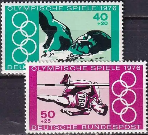 DEUTSCHLAND 1976 Mi-Nr. 886/87 ** MNH