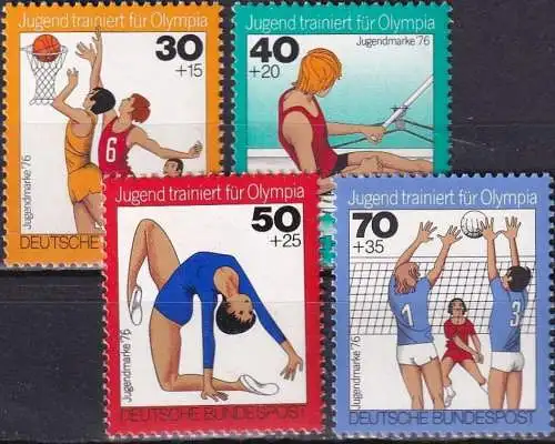 DEUTSCHLAND 1976 Mi-Nr. 882/85 ** MNH