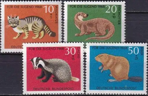 DEUTSCHLAND 1968 Mi-Nr. 549/52 ** MNH