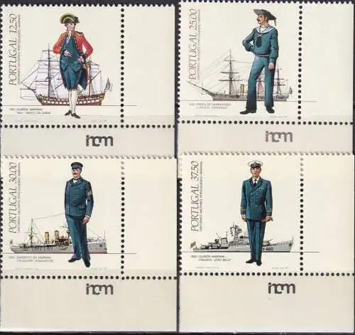 PORTUGAL 1983 Mi-Nr. 1588/91 Eckrand ** MNH