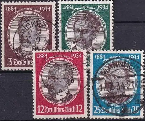 DEUTSCHES REICH 1934 Mi-Nr. 540/43 o used