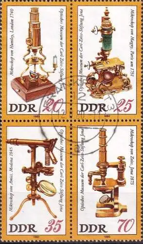 DDR 1980 Mi-Nr. 2534/37 Viererblock o used