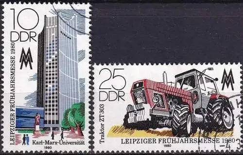 DDR 1980 Mi-Nr. 2498/99 o used