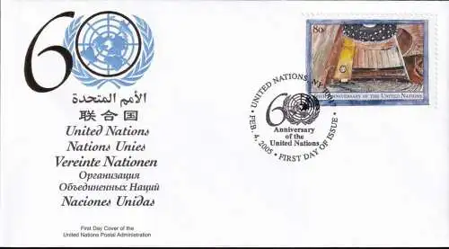 UNO NEW YORK 2005 Mi-Nr. 971 FDC