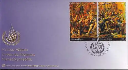 UNO NEW YORK 2004 Mi-Nr. 968/69 FDC