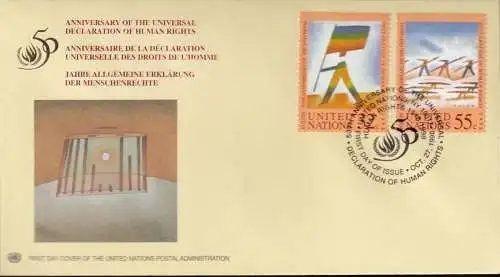 UNO NEW YORK 1998 Mi-Nr. 787/88 FDC