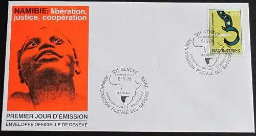 UNO GENF 1978 Mi-Nr. 75 FDC